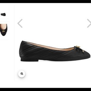 Stuart Weitzman Black Leather Flats